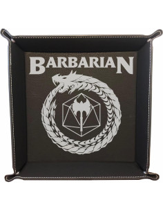 Bandeja de Dados DND Grabada de Cuero Sintético 32.7cm Negro 2