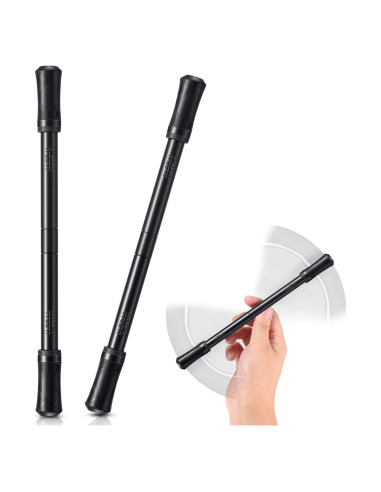 Bolígrafo Giratorio Outus 2 Piezas Negro con Tutorial