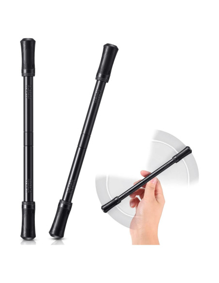 Bolígrafo Giratorio Outus 2 Piezas Negro con Tutorial