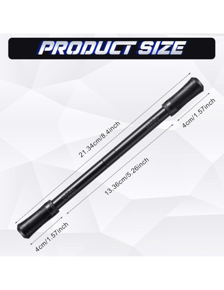 Bolígrafo Giratorio Outus 2 Piezas Negro con Tutorial