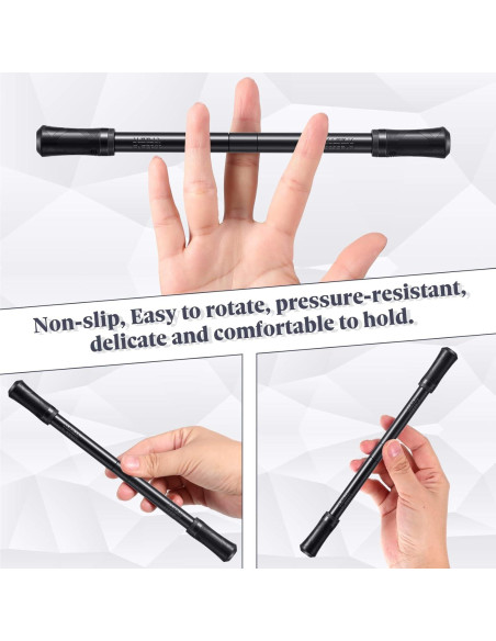 Bolígrafo Giratorio Outus 2 Piezas Negro con Tutorial