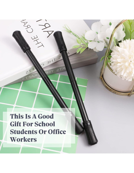 Bolígrafo Giratorio Outus 2 Piezas Negro con Tutorial