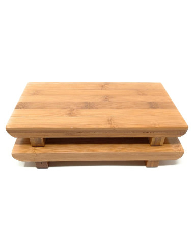 Conjunto de 2 Platos de Sushi de Bambú TJ Global 20.8x11.9cm