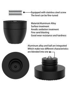 Patas de Aislamiento de Aluminio Viborg IF3033B 30x33mm 4 Pcs 2