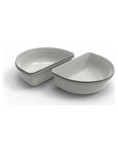 Tazones Mitad SureFeed Gris para Alimentador de Mascotas