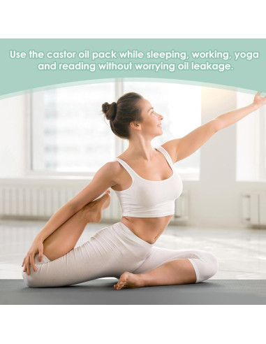 Envoltura de Aceite de Ricino Wegreeco Flor Azul Reutilizable