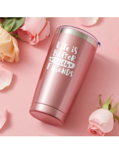 Set de Regalo para Mujeres CITTA - Vaso Térmico 20oz, Pulsera y Plato 2