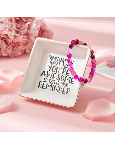 Set de Regalo para Mujeres CITTA - Vaso Térmico 20oz, Pulsera y Plato