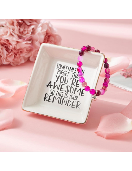 Set de Regalo para Mujeres CITTA - Vaso Térmico 20oz, Pulsera y Plato