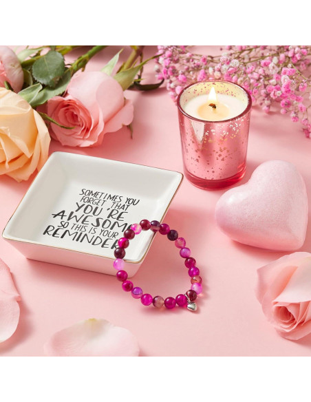 Set de Regalo para Mujeres CITTA - Vaso Térmico 20oz, Pulsera y Plato