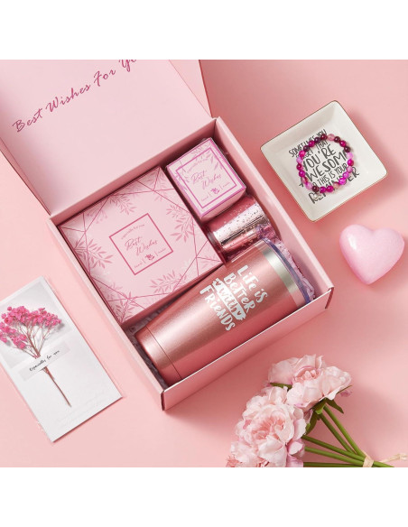 Set de Regalo para Mujeres CITTA - Vaso Térmico 20oz, Pulsera y Plato