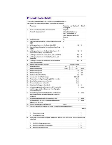 Monitor Portátil OLED 13.3" Magedok 2K Táctil 100% DCI-P3
