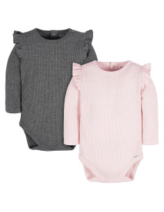 Bodies de Manga Larga para Bebé Gerber - 2 Piezas Recién Nacido