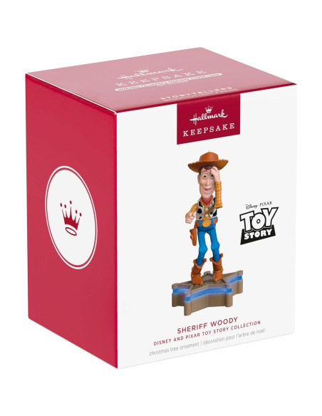 Adorno Navideño Hallmark Keepsake Sheriff Woody 2025 con Luz y Sonido