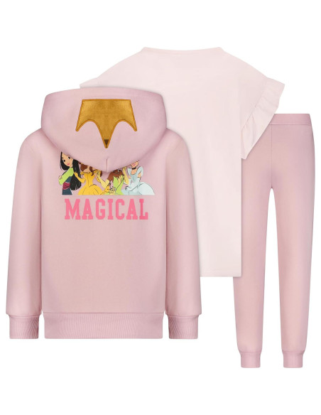 Conjunto de Sudadera, Camiseta y Pantalones Disney Princess 6X