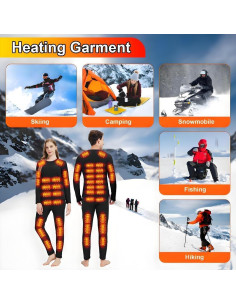 Ropa Interior Térmica Calefaccionada Hombre USB 42 Zonas S-4XL 2