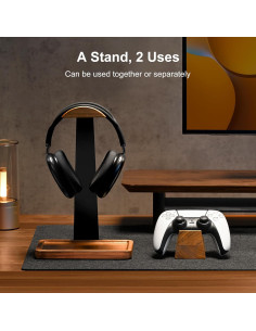 Soporte para Auriculares UPERGO VD-4S de Madera de Nogal 2