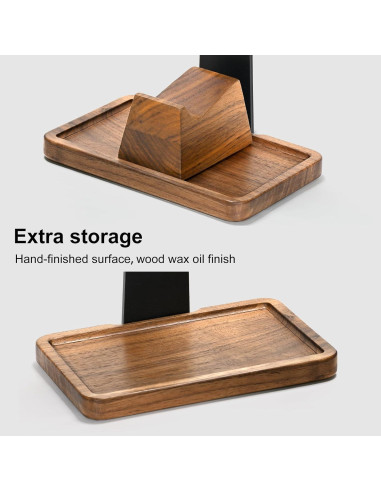 Soporte para Auriculares UPERGO VD-4S de Madera de Nogal