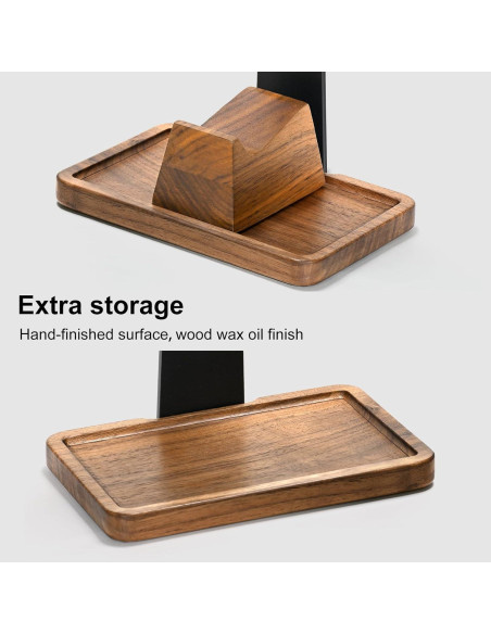 Soporte para Auriculares UPERGO VD-4S de Madera de Nogal