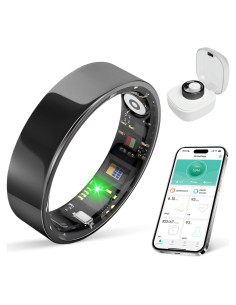 Anillo Inteligente BIEMHA Negro 9 - Monitoreo Sueño y Salud