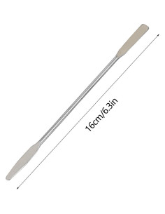 4 Espátulas de Acero Inoxidable para Laboratorio 15 cm 2