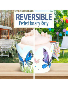 Fundas para Cupcakes Confetti Couture 24 Pzs Reversibles 2