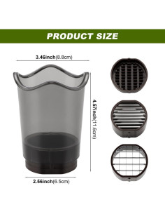 Cortador de Frutas Kazheon con Cuchillas de Acero Inoxidable 2