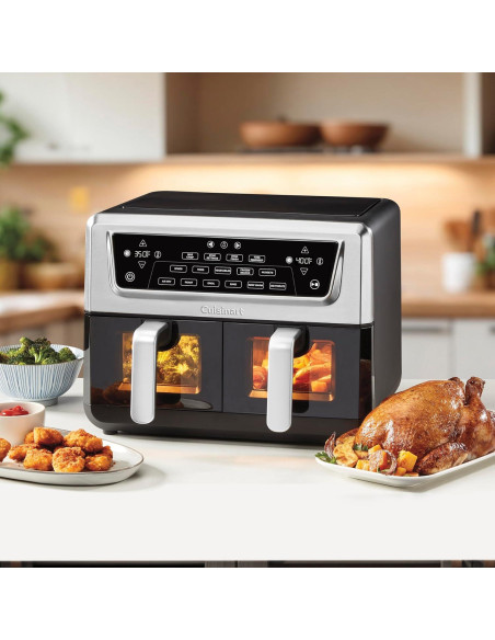 Freidora de Aire Doble Canasta Cuisinart 11 Qt 1800W