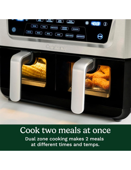 Freidora de Aire Doble Canasta Cuisinart 11 Qt 1800W