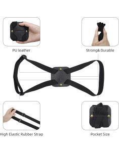 Correas de Equipaje Ajustables Lapinchen 4 Paquete Negro 2