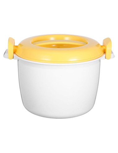 Cocinero de Arroz de Microondas JECOMPRIS Amarillo 1 Taza