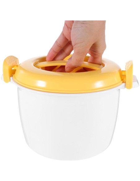 Cocinero de Arroz de Microondas JECOMPRIS Amarillo 1 Taza