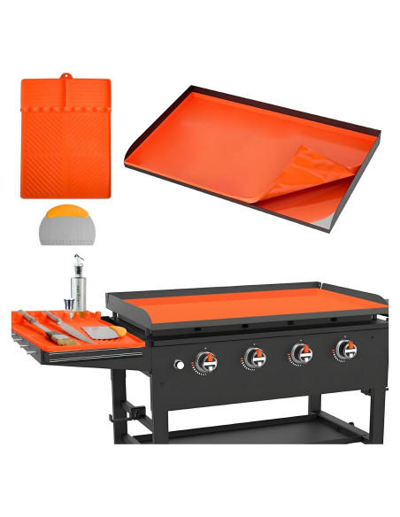 Cubierta de Silicona Audoyon 36" para BBQ con Raspador