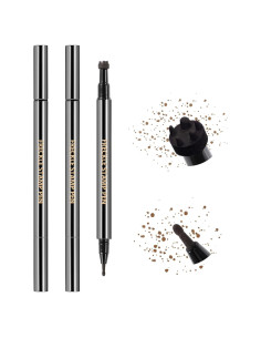 Lápiz de Sello de Pecas HOSAILY 2PCS Impermeable Marrón Claro