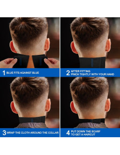 Rollos de Papel Desechable para Cuello de Barbero NICEMOVIC - 5 Rollos, 500 Tiras 2