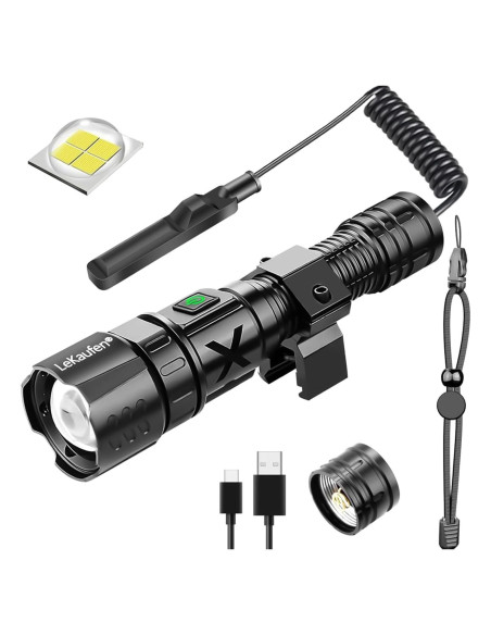 Linterna Táctica G XHP70 6000 Lúmenes Recargable Picatinny