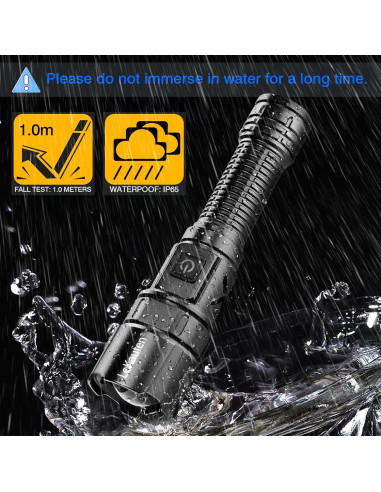 Linterna Táctica G XHP70 6000 Lúmenes Recargable Picatinny