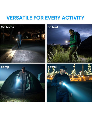 Linterna Táctica G XHP70 6000 Lúmenes Recargable Picatinny