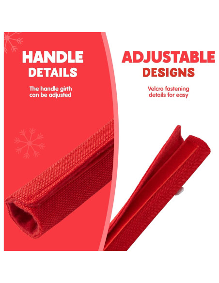 Conjunto de 5 fundas para manijas de refrigerador JOYIN Navidad