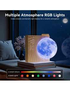 Despertador de Amanecer RETEYUNG AJ320 con Luz de Luna y Sonidos Naturales 2