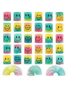 Paquete de 48 Resortes Mágicos Arcoíris Antiestrés