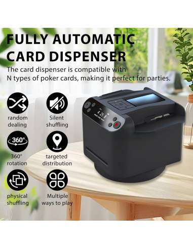 Barajador y Repartidor Automático 2-en-1 LMRXOFE para 12 Jugadores
