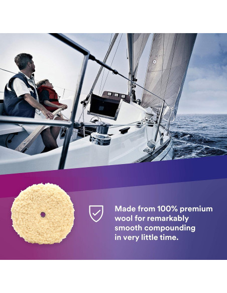 Almohadilla de Compounding de Lana 3M Perfect-It 23.8 cm