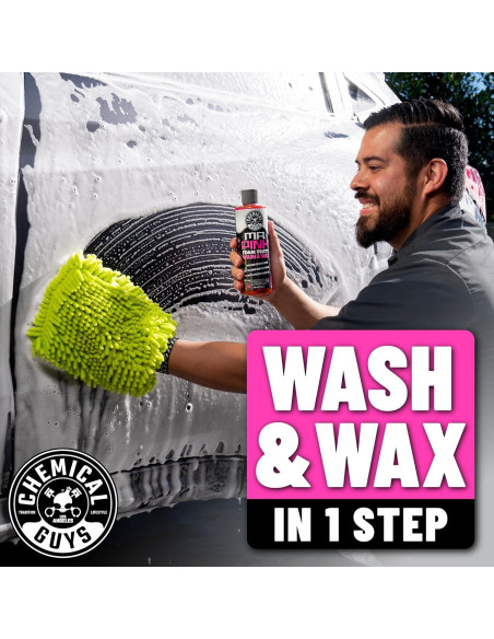 Jabón de Lavado y Cera Chemical Guys Mr. Pink 473 ml