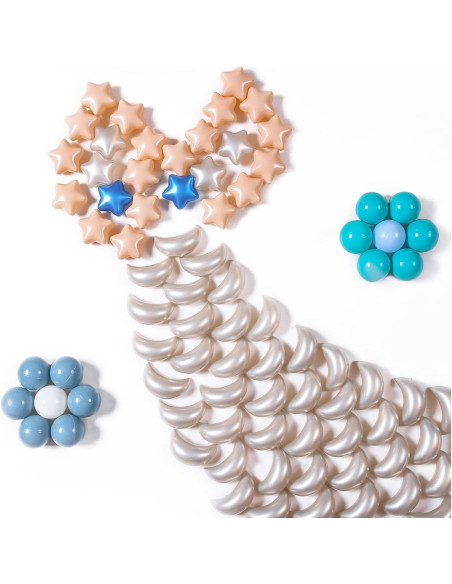 Bolas de Piscina GOGOSO 100PCS Estrellas y Lunas