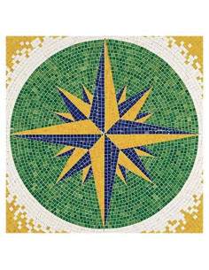 Kit de mosaico rosa de los vientos Aedes Ars 300x300mm