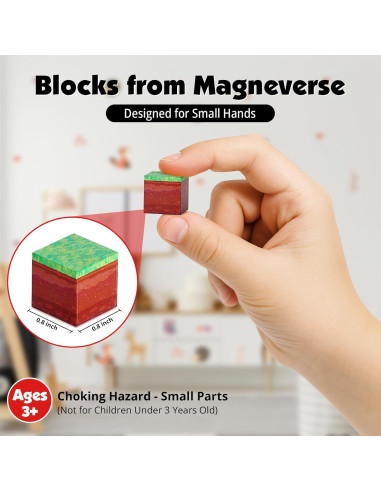 500 Cubos Magnéticos 2.03 cm Magneverse - Juguetes para Niños 3+