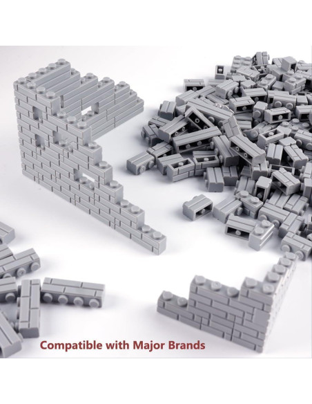 Ladrillos de Pared Clásicos WSRYLTCH 340 Piezas Gris Claro