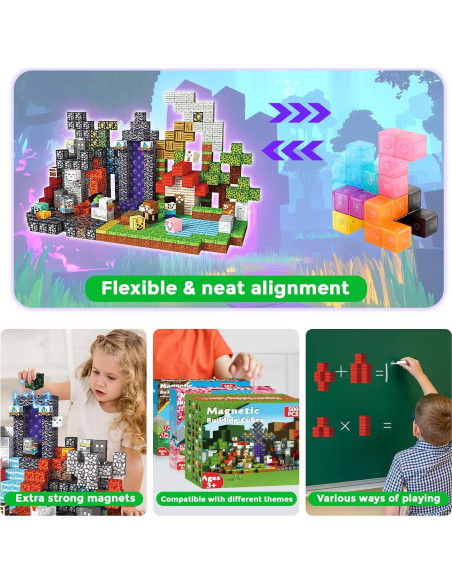 500 Cubos Magnéticos 2.03 cm Magneverse - Juguetes para Niños 3+