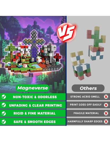 500 Cubos Magnéticos 2.03 cm Magneverse - Juguetes para Niños 3+